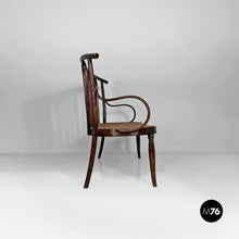 Charger l'image dans la galerie, Wood and Vienna straw bench, 1970s
