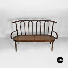 Charger l'image dans la galerie, Wood and Vienna straw bench, 1970s
