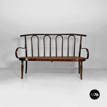 Charger l'image dans la galerie, Wood and Vienna straw bench, 1970s
