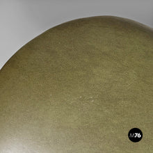 Charger l'image dans la galerie, Green faux leather pouf, 1970s
