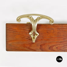 Load image into Gallery viewer, Solid wood wall clothes hanger, 1930s
