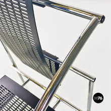 Load image into Gallery viewer, Black and chromed metal Quinta 605 chair by Mario Botta for Alias, 1980s
