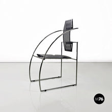 Load image into Gallery viewer, Black and chromed metal Quinta 605 chair by Mario Botta for Alias, 1980s
