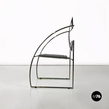 Load image into Gallery viewer, Black and chromed metal Quinta 605 chair by Mario Botta for Alias, 1980s
