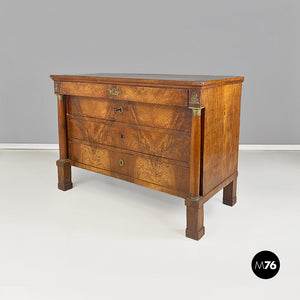 Antique wood chest of drawers, 1800s