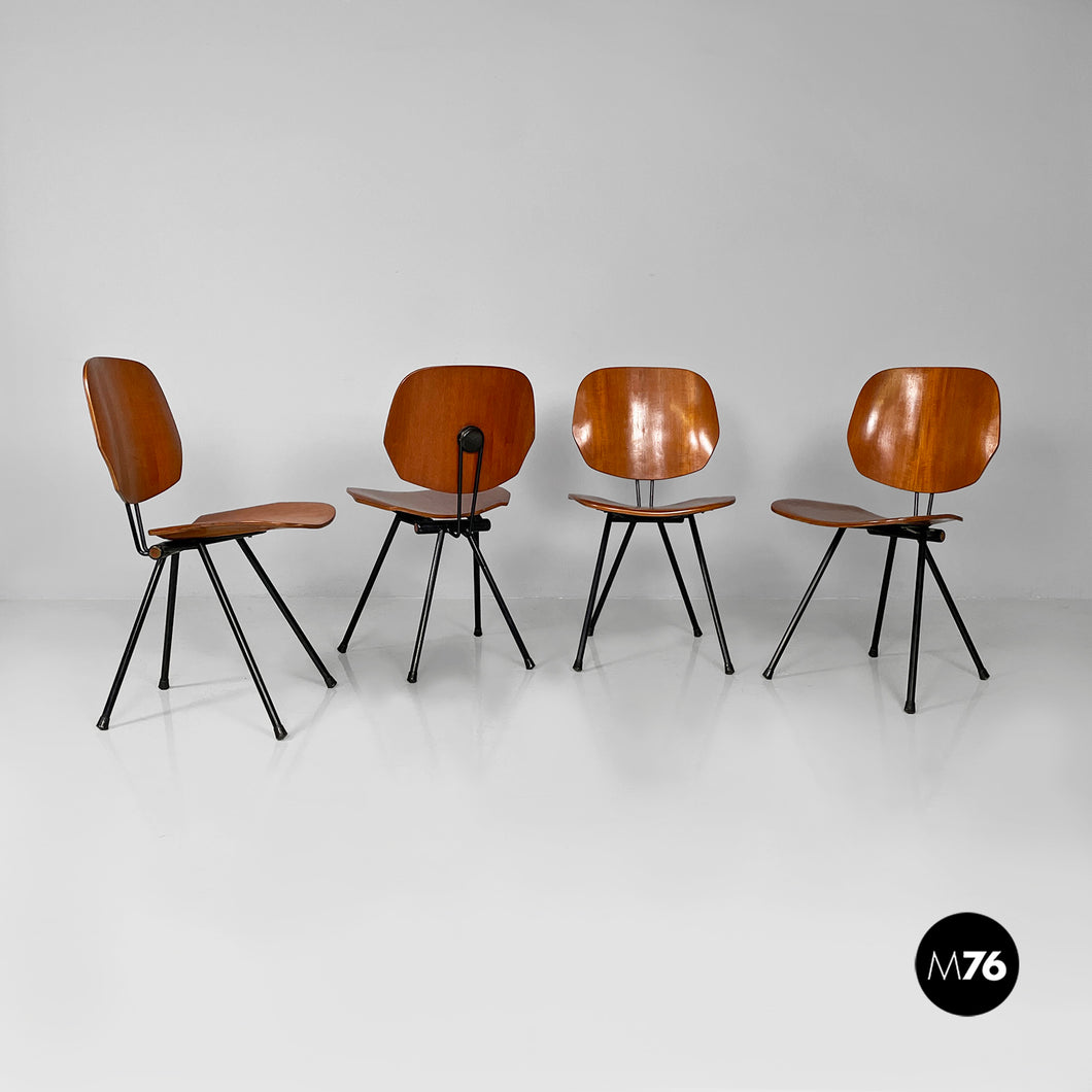 Chairs s88 by Osvaldo Borsani for Tecno, 1950s