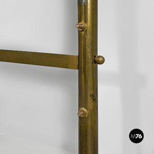 Brass headboard for a double bed by Atelier Borsani Varedo, 1950s
