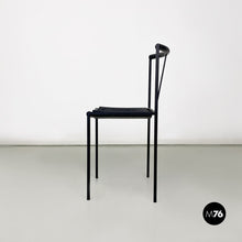 Load image into Gallery viewer, Black metal and rubber chair by Maurizio Peregalli for Zeus, 1984
