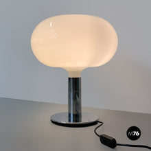 将图片加载到图库查看器，Steel and glass AM/AS table lamp by Franco Albini and Franca Helg for Sirrah, 1970s
