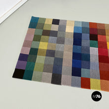 Carica l&#39;immagine nel visualizzatore di Gallery, Rectangular colored carpet with checked pattern, 1990s
