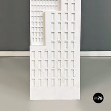 Carica l&#39;immagine nel visualizzatore di Gallery, White wooden skyscraper pedestal or display stand, 2000s
