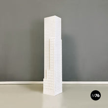 Load image into Gallery viewer, White wooden skyscraper pedestal or display stand, 2000s
