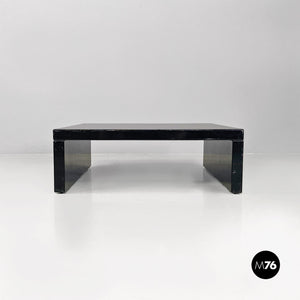 Black wood Saratoga coffee table by Lella and Massimo Vignelli for Poltronova, 1960s