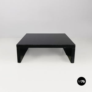 Black wood Saratoga coffee table by Lella and Massimo Vignelli for Poltronova, 1960s