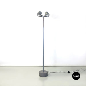 Metal and marble Stadium floor lamp by Wettstein for Pallucco Italia, 1990s