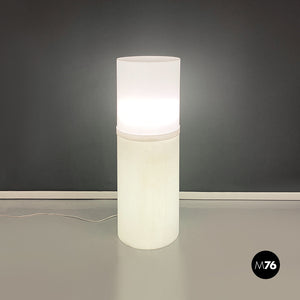 White plastic floor lamp, 1970s
