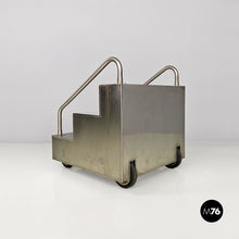 Load image into Gallery viewer, Steel staircase bar cabinet, 1980s
