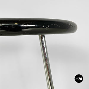 Black stool by Dada, 1980s