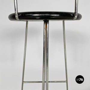 Black stool by Dada, 1980s