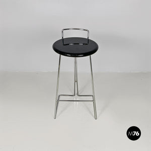 Black stool by Dada, 1980s