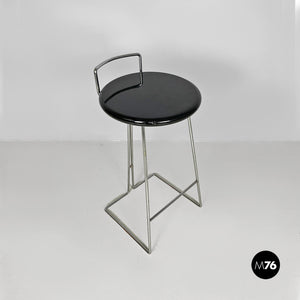 Black stool by Dada, 1980s