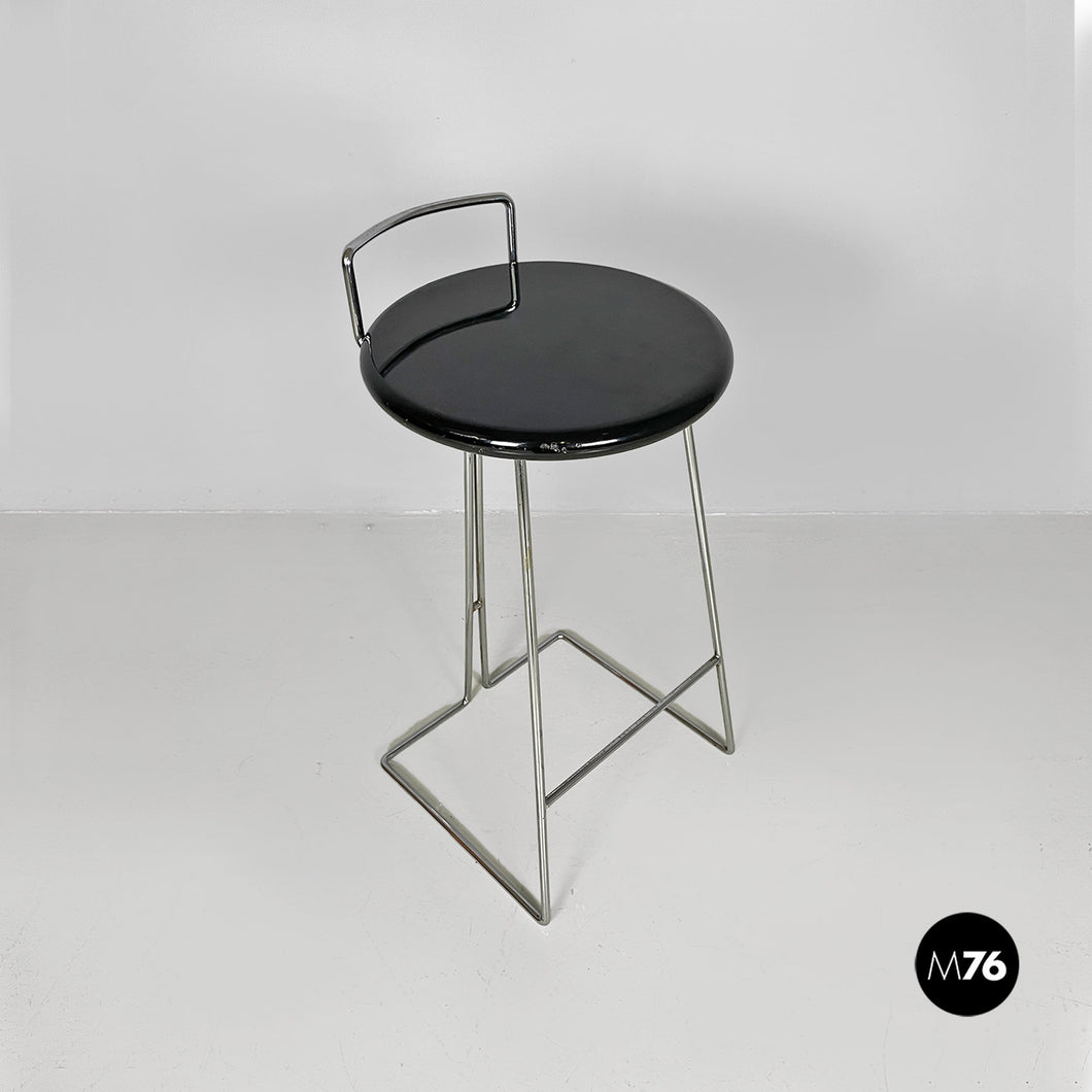 Black stool by Dada, 1980s