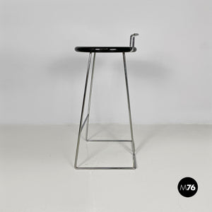Black stool by Dada, 1980s