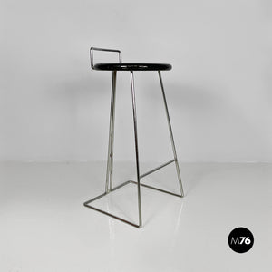 Black stool by Dada, 1980s
