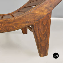 画像をギャラリービューアに読み込む, Wood chaise longue, 1960s

