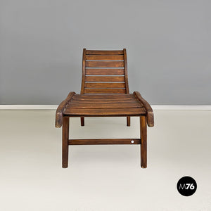 Wood chaise longue, 1960s