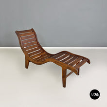 Carica l&#39;immagine nel visualizzatore di Gallery, Wood chaise longue, 1960s
