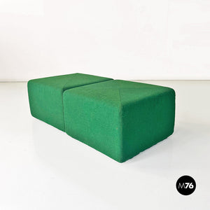 Brown and green modular sofa Sistema 61 by Giancarlo Piretti for Anonima Castelli, 1970s
