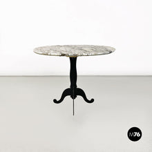 将图片加载到图库查看器，Oval marble coffee table, 1970s
