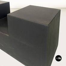 Load image into Gallery viewer, Black plastic modular coffee table Gli Scacchi by Mario Bellini for B&amp;B Italia, 1971
