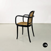 Load image into Gallery viewer, Wood and Vienna straw Praga chairs by Josef Hoffmann for Ligna, 1970s
