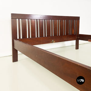 Solid wood Califfo bed by Ettore Sottsass for Poltronova, 1960s