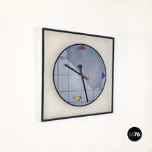 将图片加载到图库查看器，Plastic wall clock by Kurt B. Delbanco for Morphos, 1980s
