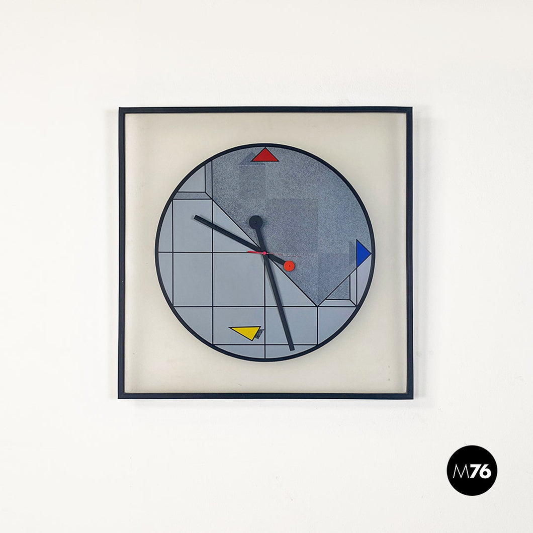 Plastic wall clock by Kurt B. Delbanco for Morphos, 1980s