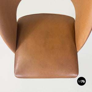 Faux leather armchair or chair, 1960s