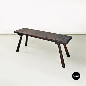 Wood rustic bench, 1930s