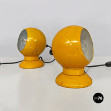Carica l&#39;immagine nel visualizzatore di Gallery, Yellow metal lamp by Goffredo Reggiani for Reggiani Illuminazione, 1970s
