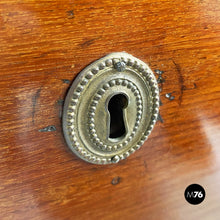 Load image into Gallery viewer, Wood, brass and marble chest of drawers, 1900s
