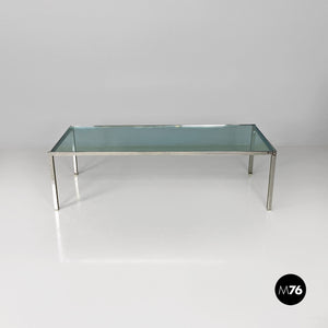 Steel and glass Luar coffee table by Ross Littell, 1970s