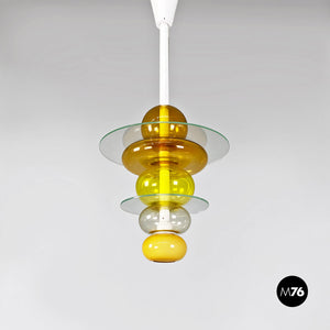 Chandelier Firenze by Ettore Sottsass for Venini, 1990s