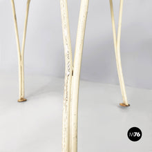 画像をギャラリービューアに読み込む, White wrought iron garden chairs, 1960s
