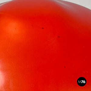 Red and yellow plastic poufs by Fabrizio Bertero and Andrea Panto for Zanotta, 1990s