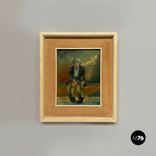 Carica l&#39;immagine nel visualizzatore di Gallery, Oil painting Malinconia by Ernesto Tramezzani, 1971
