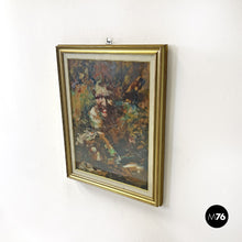 Load image into Gallery viewer, Portrait painting with golden frame, 1960s
