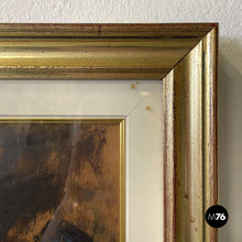 Load image into Gallery viewer, Portrait painting with golden frame, 1960s
