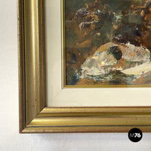 Carica l&#39;immagine nel visualizzatore di Gallery, Portrait painting with golden frame, 1960s
